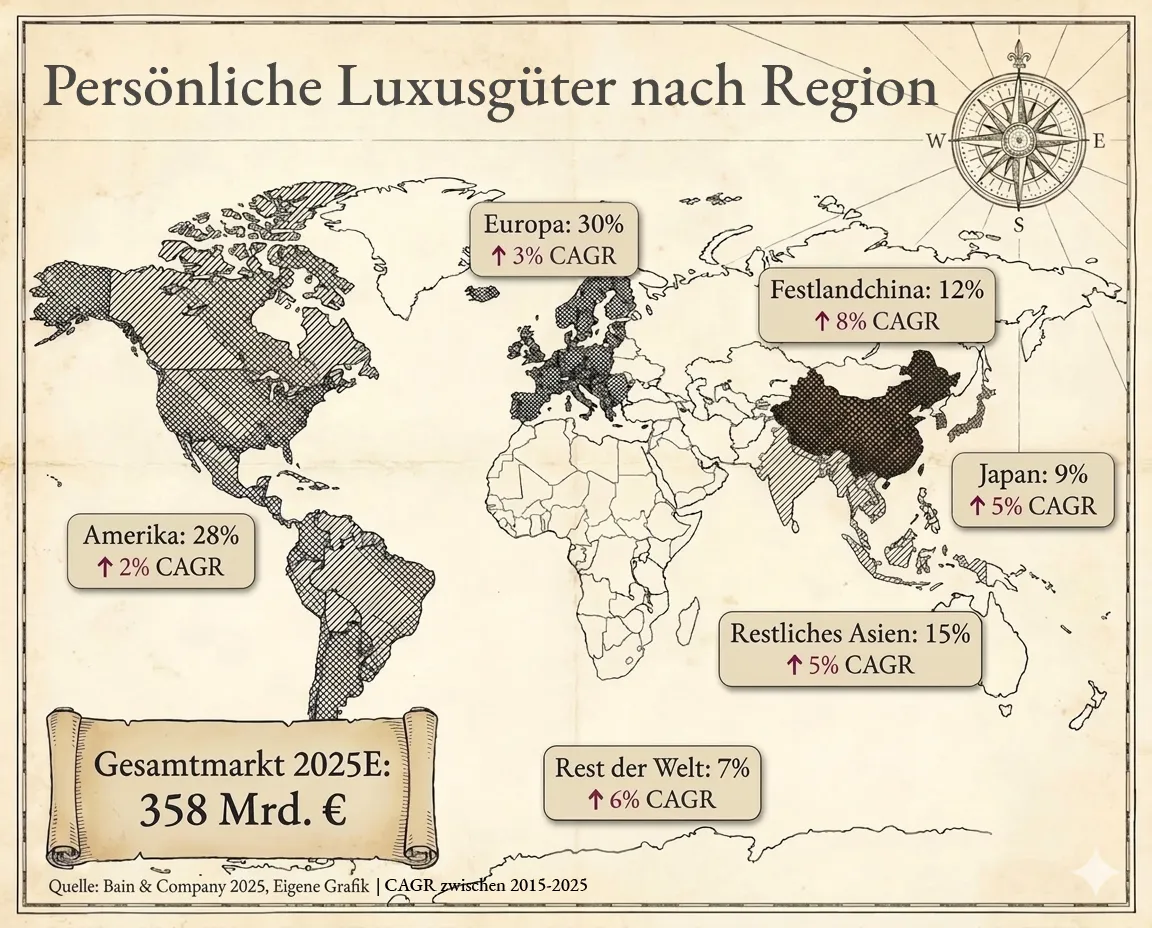 Luxusmarkt nach Region 2025