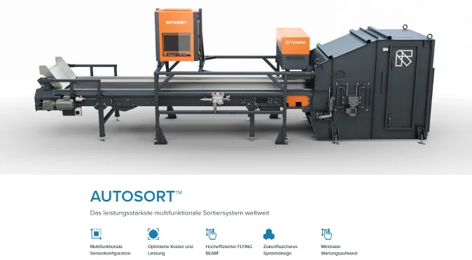 Autosort System Tomra www.tomra .com waste metal recycling products machines autosort