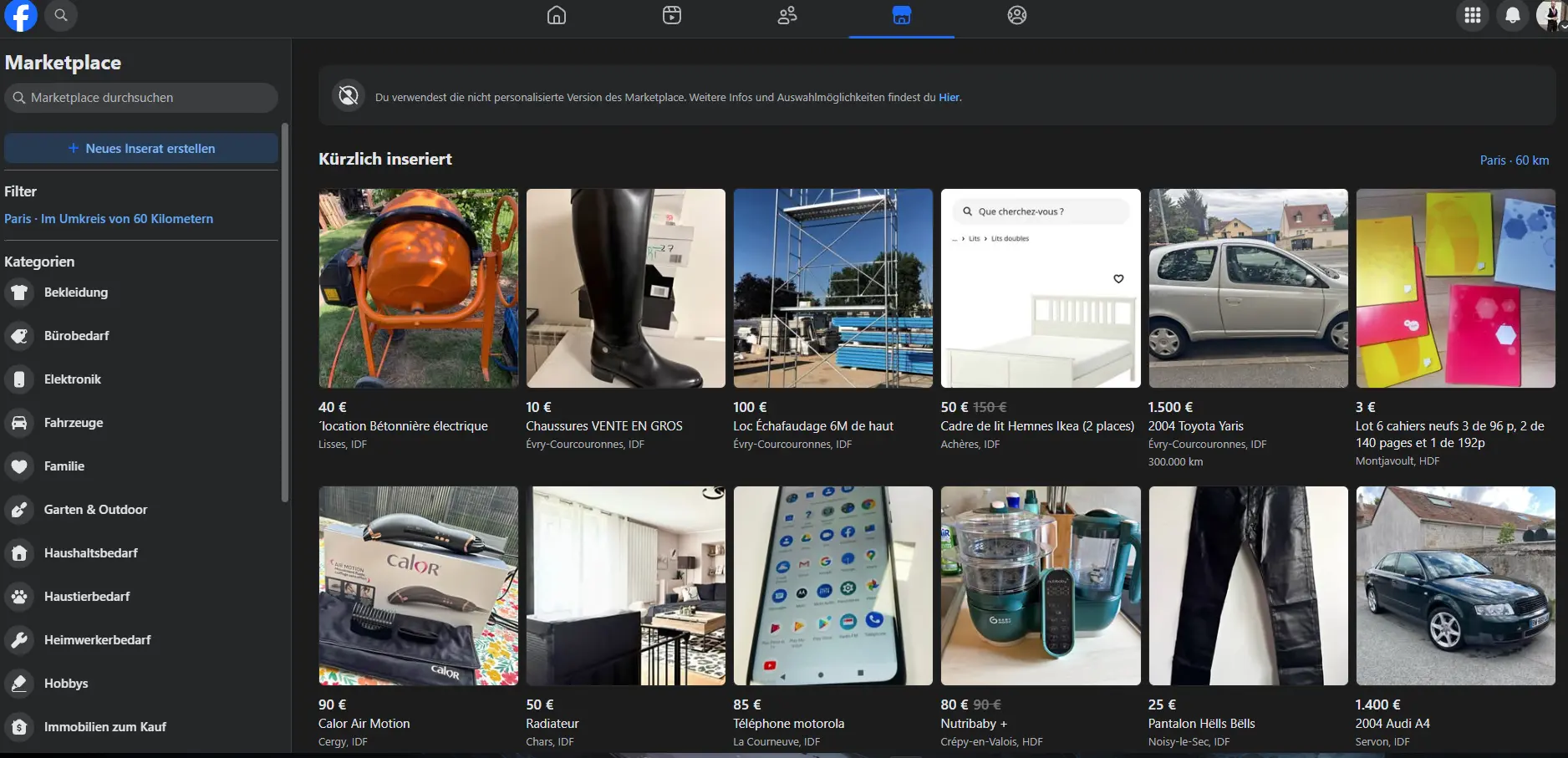 Facebook Marketplace Beispiel 2026 09 18